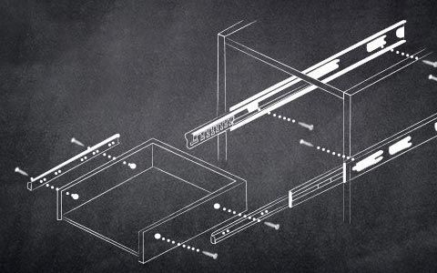 Accuride vezetősínek beépítése